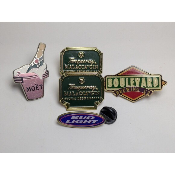(5) Alcohol Brand Lapel Pins - Picture 1 of 1